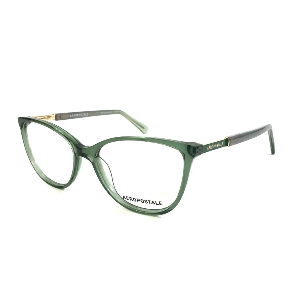 Aeropostale Eyeglasses Frames AERO2007 EMERALD Green Cat Eye Full Rim 53-16-140